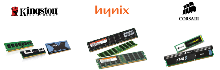 Kingston,hynix,cosair RAM