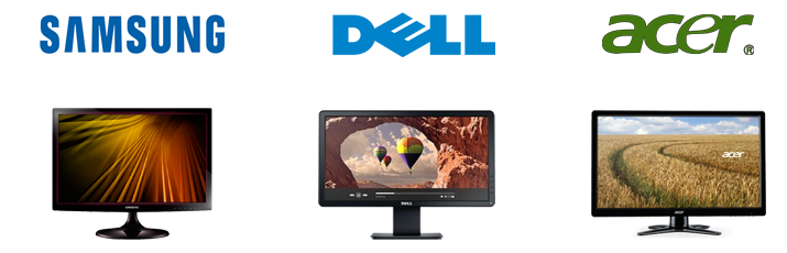Samsung,Dell,Acer Monitor