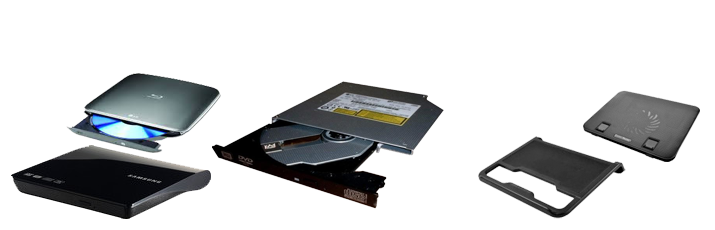 All Types of Laptop Optical Drives And  Coolong Pads